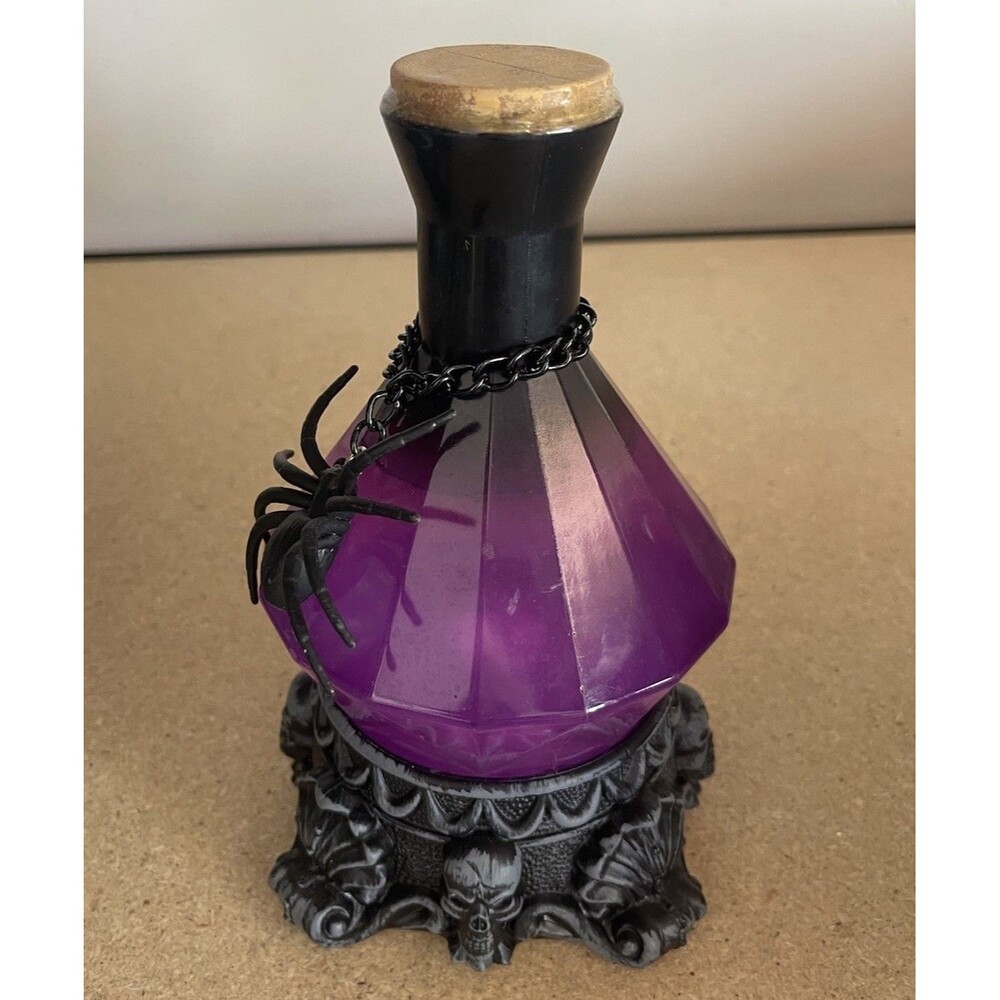 Pan Asian Tabletop Potion Light Purple Liquid Color Change Lights Up